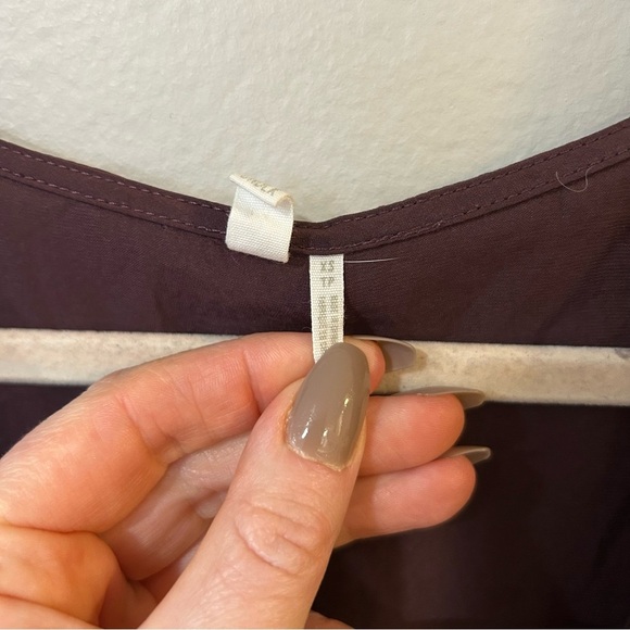 Urban Outfitters Out From Under Gigi Satin Maroon Long Sleeve V-Neck Bodysuit - Picture 5 of 8